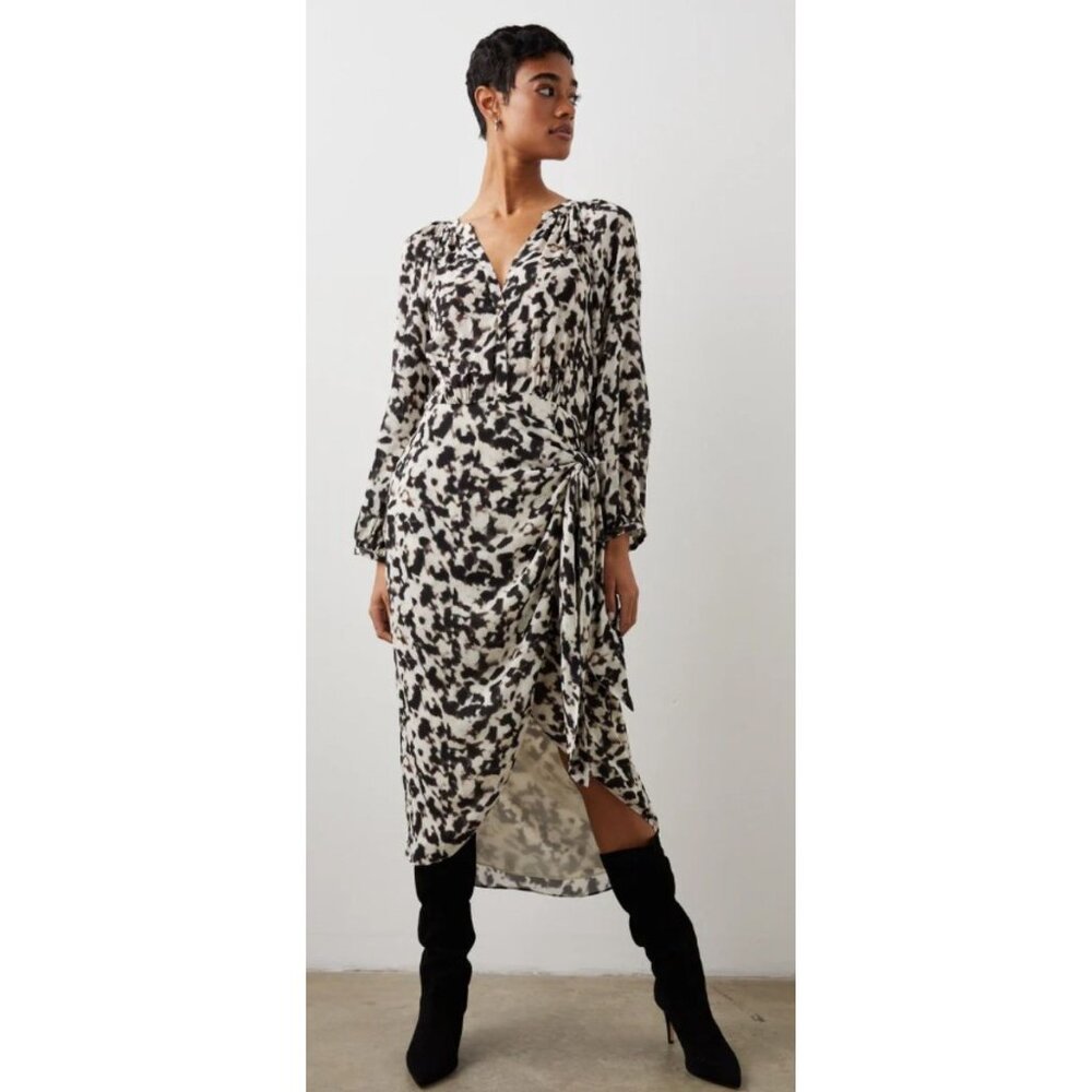 Rails Blurred Cheetah Tyra Dress SZ XS -‎ NWT
